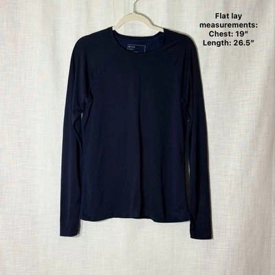 Camiseta sin costuras FIGS Salta para mujer manga larga azul marino XL capa base Foto 1 de 4