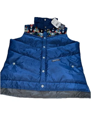 Chaleco de plumón Obermeyer azul Carson para hombre talla pequeña colección Heritage azteca Foto 1 de 4