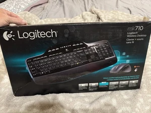 Logitech MK10 Wireless Keyboard and Mouse -Black With Unifying Receiver GC - New - Picture 1 of 6