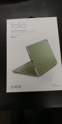 ZAGG Folio Case Hinged with Bluetooth Keyboard For iPad Air 2- A1566 A1567-GEN 2 - Image 1 of 3