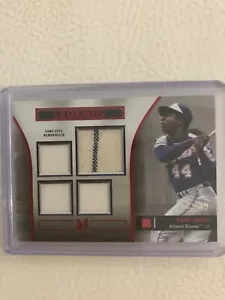Hank Aaron /10 Quad Patch Topps Museum Baseball Card Rare - Picture 1 of 1