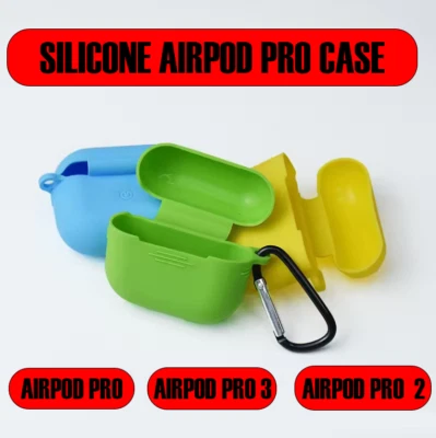 Funda de silicona con clip para Apple Airpod Pro 1, 2 y 3 Foto 1 de 3