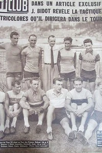 CYCLISME SPÉCIAL TOUR DE FRANCE de 1950 MORT DANGUILLAUME LAUREDI EQUIPE FRANCE - Picture 1 of 1