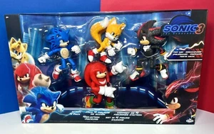Paquete de 4 figuras de acción de la película JAKKS Pacific Sonic the Hedgehog 2024 (¡se ilumina!) - Imagen 1 de 15