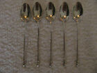 antique german alloy silver (K800) demi tasse spoons (5)  russian st 42gr