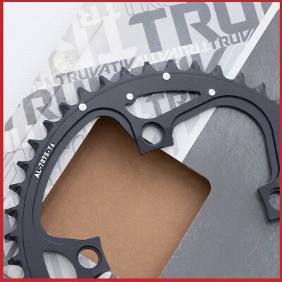 NOS TRUVATIV SRAM CHAINRING 44t 104 VINTAGE MOUNTAIN BIKE MTB OLD BLACK 4 ARMS - Image 1 of 4