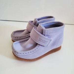 Clark Wallabee Lilac Suede Boot Toddler Size 6W - Picture 1 of 11