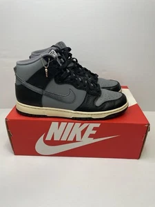 Nike Size Mens 11 Dunk Hi Top Retro PRM 50 Years Of Hip Hop Smoke Grey Sneakers - Picture 1 of 10