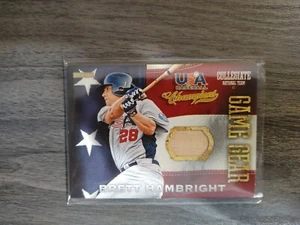 2013 Panini USA Baseball Champions Game Gear bat relic Brett Hambright - Picture 1 of 2