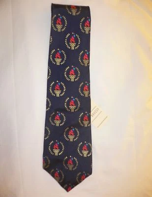 Corbata deportiva para el cuello RM colección de los Juegos Olímpicos de Atlanta 1996 logotipo olímpico ¡MUY BONITA! Foto 1 de 3