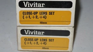 48mm - Vivitar Close-Up Lens set of 3 Lenses #48-fnq - Picture 1 of 4