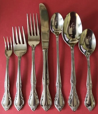 Cubiertos de acero inoxidable ESTIA CASCADE tenedor cuchara cuchillo servidor*tu elección* Foto 1 de 4