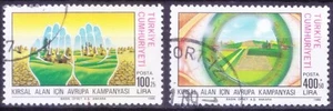 Turkey 1988 fine used 2v, European campaign for rural areas, Agriculture - Picture 1 of 1