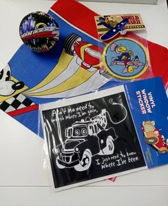 Vintage Disney  Park Souvenirs Lot Baseball Patch Sticker Bandana NWT - Picture 1 of 9