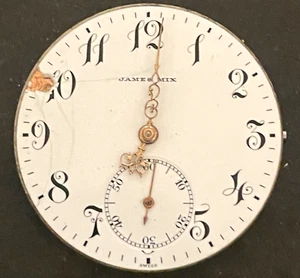 Antique Longines Cal 18.80 Pocket Watch Movement Parts/Repair James Mix 12s 15j - Picture 1 of 2