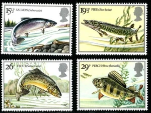 1983 British River Fish (SG1207-1210) MNH/UM Stamp Set - Picture 1 of 1