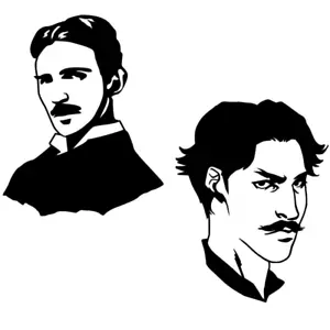 Nikola Tesla Decal Vinyl Sticker Car Window Wall Inventor Electrical Engineer - Picture 1 of 8