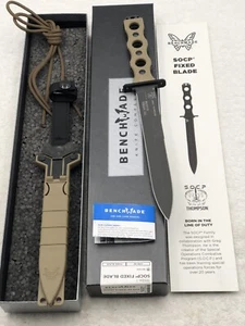 Benchmade 185BK-1 Prototype SOCP Fixed Blade Knife NIB Made In USA - Picture 1 of 18