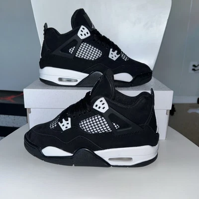 Jordan 4 Retro Blanco Thunder Gs Talla 6.5Y 100% Auténtico con Caja Foto 1 de 4