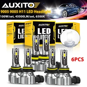 6x 9005+9006+H11 LED Faros Antiniebla Lámparas de repuesto para Honda Civic - Imagen 1 de 13