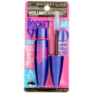 3 Pack Maybelline Volum' Express The Rocket Waterproof Mascara, Very Black 41... - Picture 1 of 2