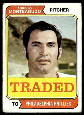 1974 Topps Traded AURELIO MONTEAGUDO - Image 1 of 2