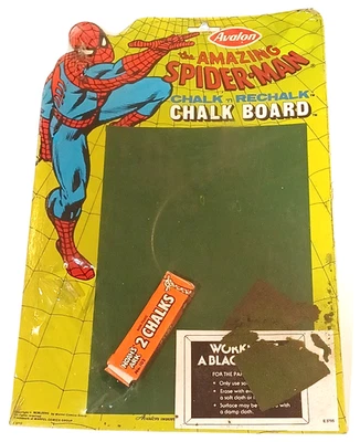 Tablero de tiza Avalon Amazing Spider-Man 1978 vintage tiza Marvel raro nuevo en caja Foto 1 de 4