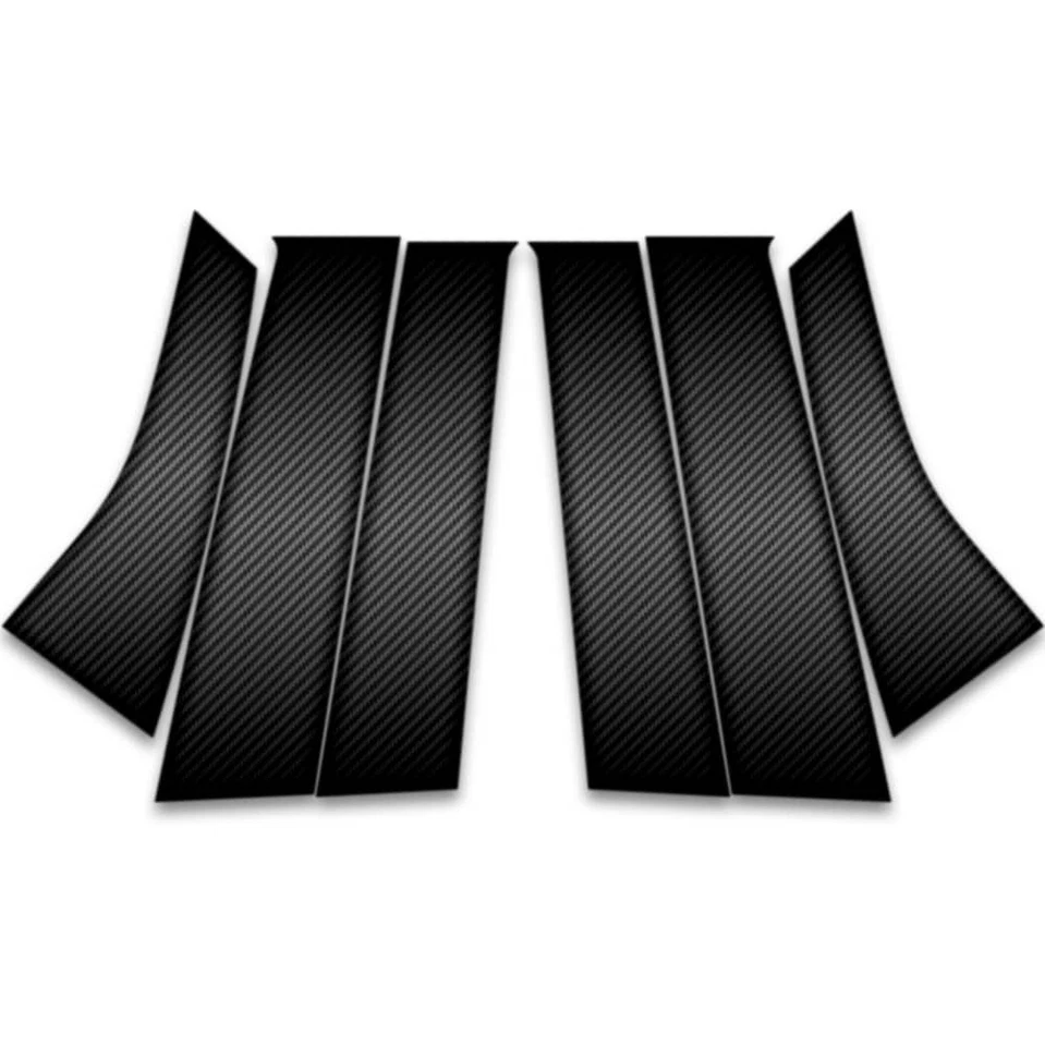 6pc Carbon Fiber Pillar Post Covers for 2014-2021 Mitsubishi Outlander Sport Foto 1 de 1