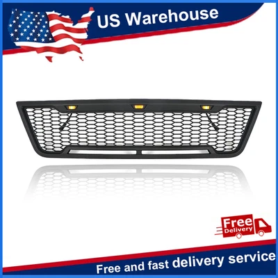 Parrilla delantera estilo malla con luces LED y letras para Ford E150 2003-2007 Foto 1 de 4