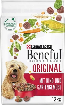Beneful Original Hundefutter trocken, mit Rind und Gartengemüse, 1 x 12kg - Bild 1 von 4