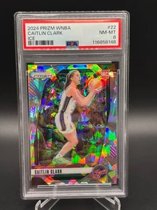 2024 Panini Prizm WNBA - Caitlin Clark #22 Ice Prizm (RC) - PSA 8 - Bild 1 von 2