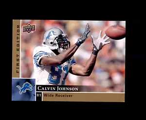 Upper Deck 2009 Prima Edizione #50 Calvin Johnson Detroit Lions Georgia Tech - Foto 1 di 2