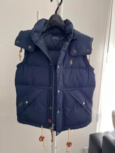 POLO Ralph Lauren Down Vest Women's Size XS Polyester Navy China Made - Picture 1 of 7