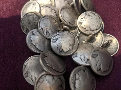 Vintage Indian Head  Buttons 20x - Image 1 of 3
