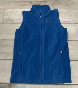 Columbia Chaleco Chaqueta Para Mujer Talla L Azul Cremallera Completa Sin Mangas Cuello Alto - Imagen 1 de 5