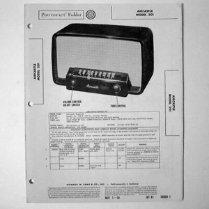 Aircastle Model 201 Radio Receiver - SAMS Photofact ™ 1950 - New NOS - Picture 1 of 1
