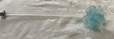 "1 araña veneciana de murano ópalo azul blanco vidrio pieza de repuesto 11,5"" flor" Foto 1 de 4