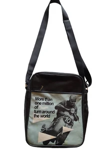 Stop Affaire Occasion -70% Sac shoulder VESPA 26x33x9cm noir et bleu clair - Imagen 1 de 3