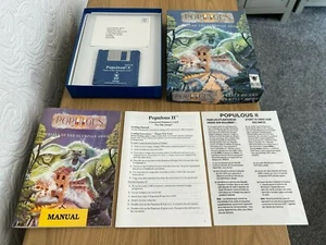 Amiga Bullfrog Populous II Vintage Game - Boxed Working -👽👾Retro Gift Idea👾👽 - Photo 1/12