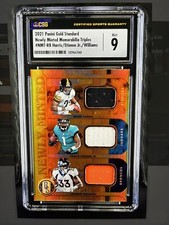 CSG 9 2021 PANINI GOLD STANDARD #NMT-RB NAJEE HARRIS/ ETIENNE/WILLIAMS #52/149
