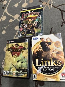 3 Pc Games 1-golf,1-age Of Pirates,1-EverQuest 2 - Picture 1 of 6