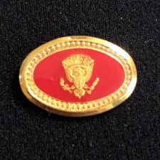 # USSS Secret Service White House DSS Department Of State Hard Pin Red In Color