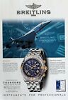 1997 BREITLING Chronomat Automatic Watch Concorde Airplane Vintage Print AD