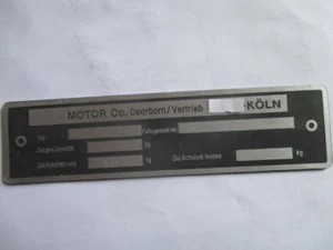 Ford ? Dearborn Perkins? Typenschild Schild s41  - Picture 1 of 1