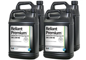 Reliant Premium 15w40 Case 4 x 1 Gallon Jugs PENNGRADE MOTOR OIL 52004 - Picture 1 of 1