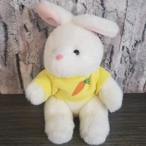 CALTOY Softsheen Bunny Rabbit Plush Dr. Nibble D. Carrots Yellow Sweater Easter  - Picture 1 of 8