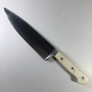 Rare White Wusthof Classic 4582 Butcher Chef Knife 20cm Solingen Germany Sharp - Picture 1 of 10