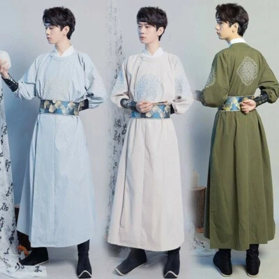 Disfraz de Wuxia Chino Dinastía Tang Ming Hanfu Hombre China Unisex Mujeres Hombres Bata Foto 1 de 4