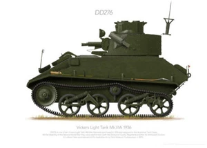Vickers Mk.VIA DD276 - A3+ Profile Print - Bild 1 von 4