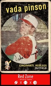1959 Topps - #448 Vada Pinson VG. *LOW GRADE* - Picture 1 of 2